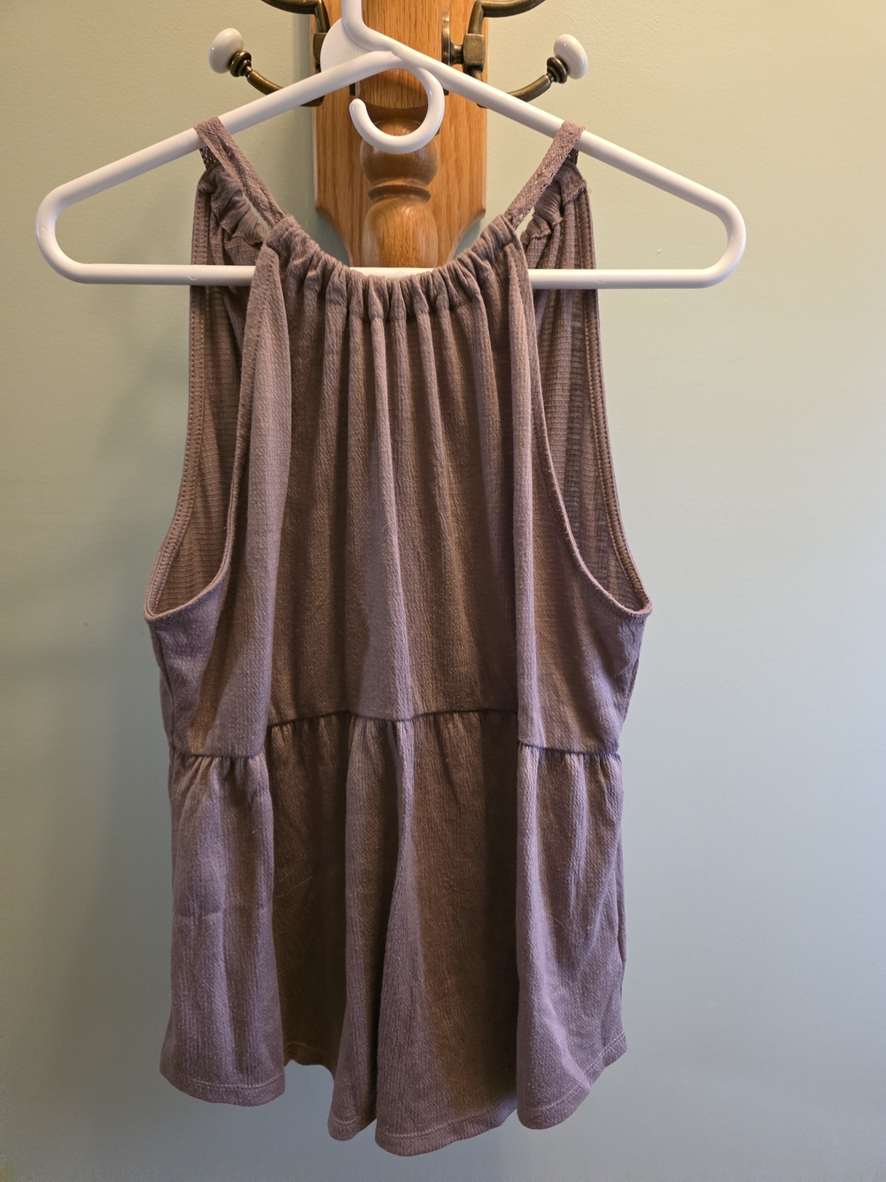 Maurices Women’s Sleeveless Gathered Neck Tank Top - Mauve